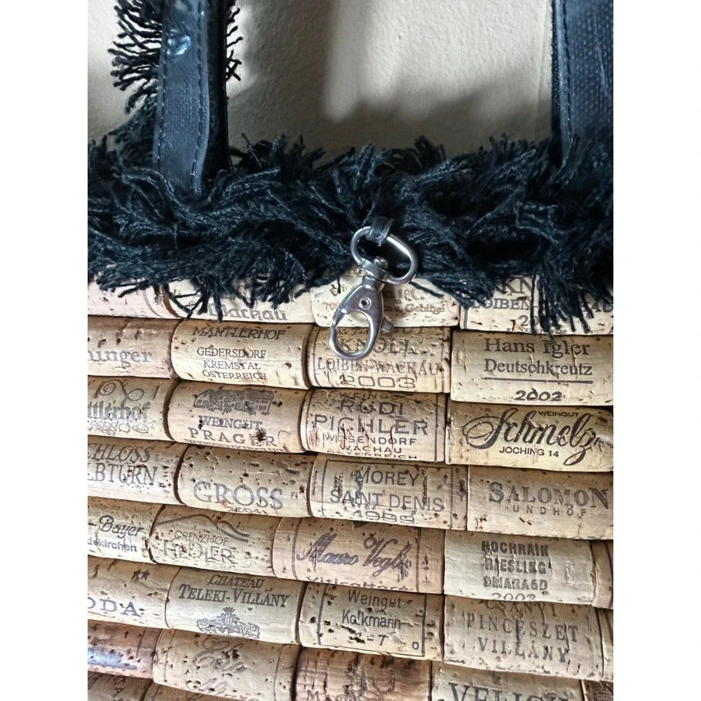 Unique Wine Cork Purse Shoulder Bag‎ Handmade Novelty Conversation Piece